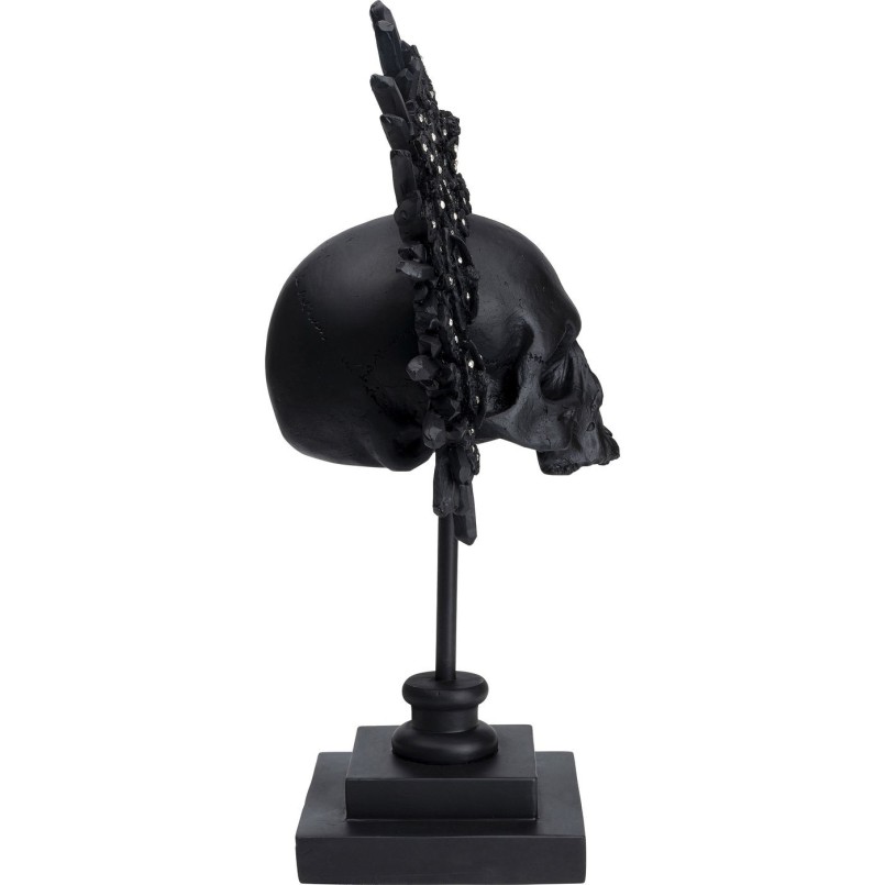 Objet décoratif King Skull noir