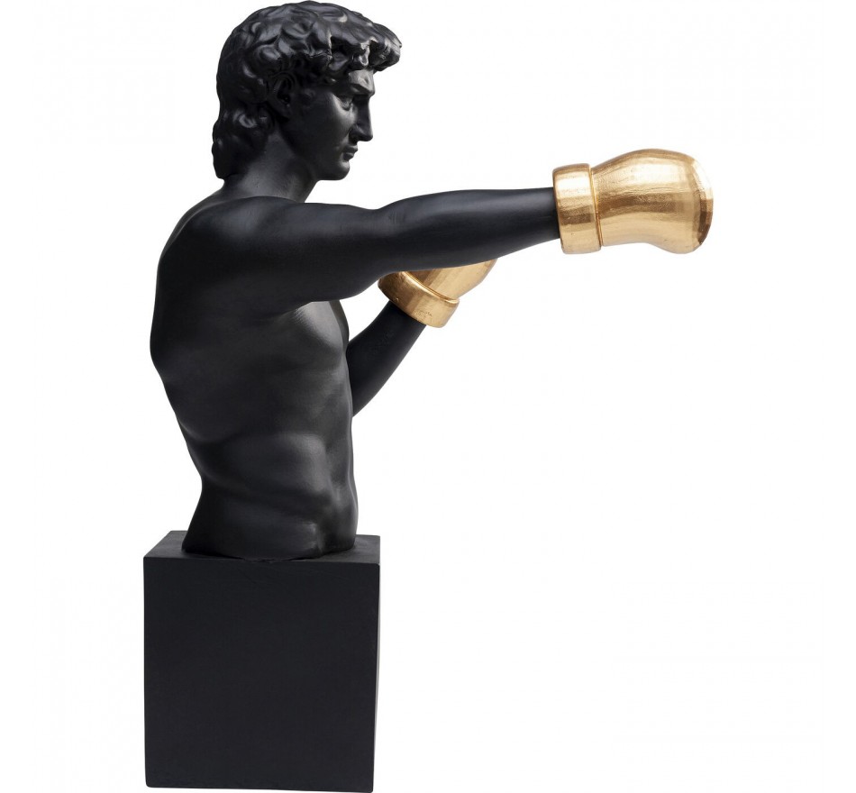 Woonaccessoires boxer man 68cm zwart Kare Design