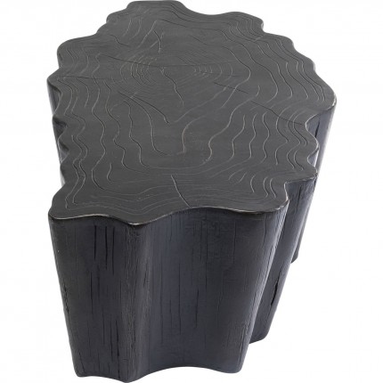 Coffee Table Tree Stump Black 119x68cm Kare Design