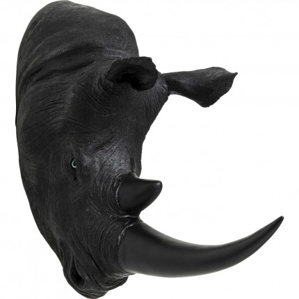 Objet mural Rhino Head antique noir