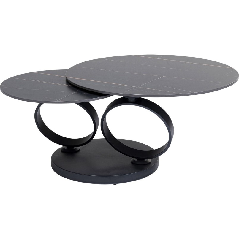 Table basse Beverly noire 133x80cm Kare Design