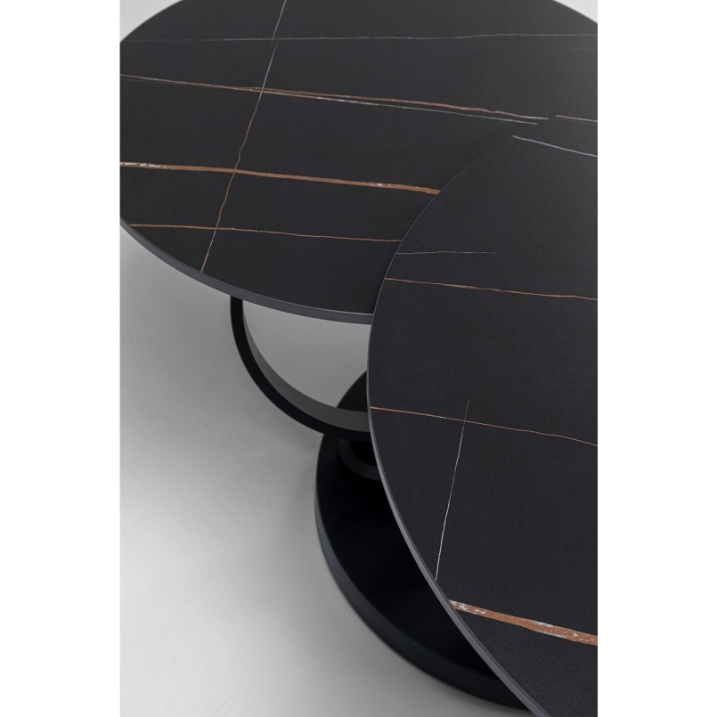 Table basse Beverly noire 133x80cm Kare Design