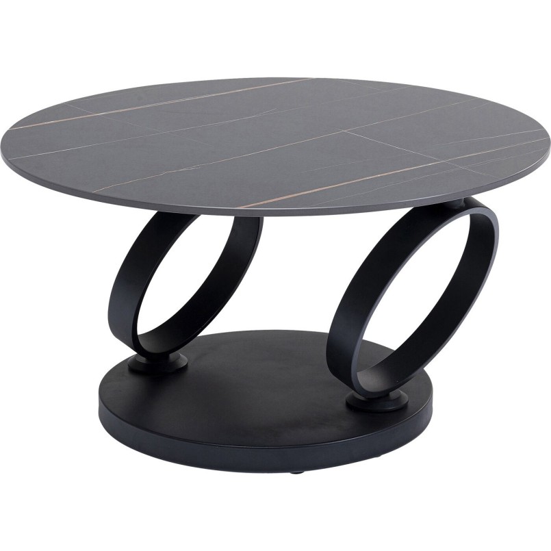 Table basse Beverly noire 133x80cm Kare Design