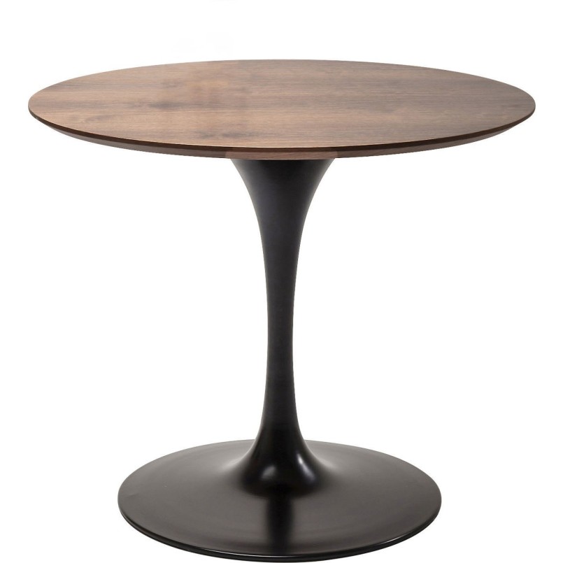 Table Invitation Set Walnut Black Ø90cm Kare Design