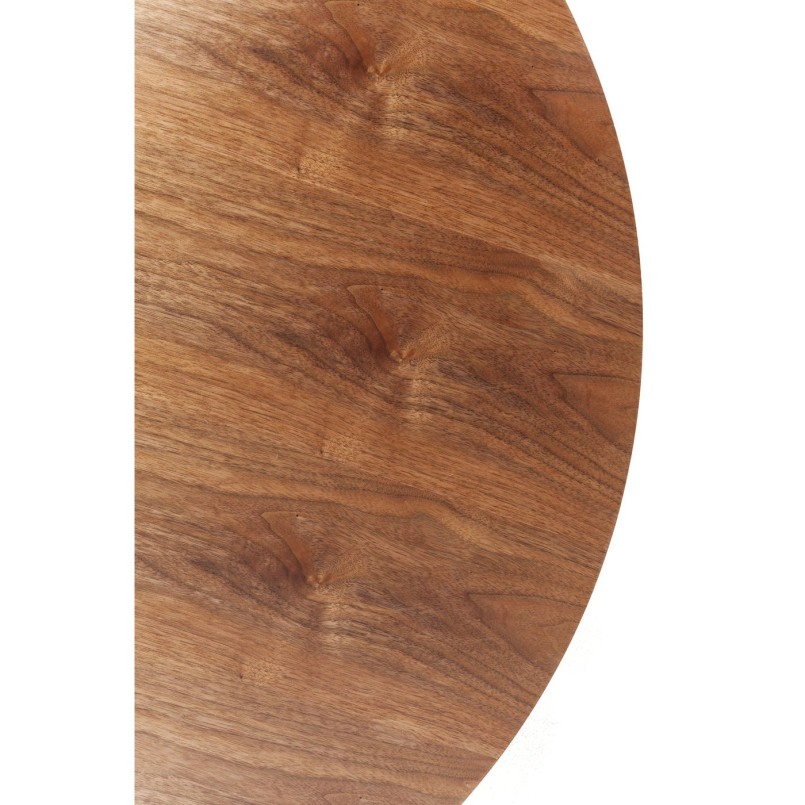 Table Invitation noyer & noir 90cm Kare Design