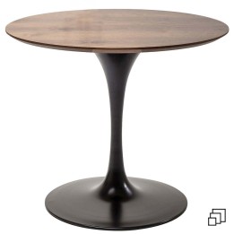 Table Invitation blanc & noir 90cm Kare Design