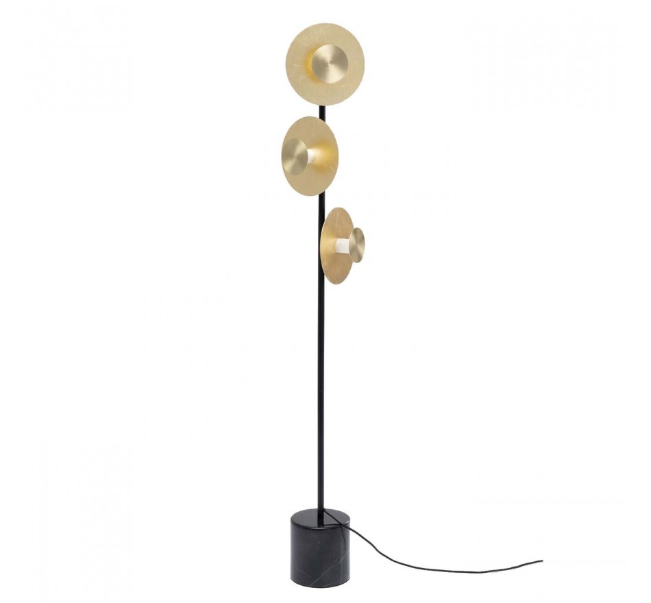 Retro Floor Lamp Disc Tre Kare Design, Retro 3 Light Floor Lamp
