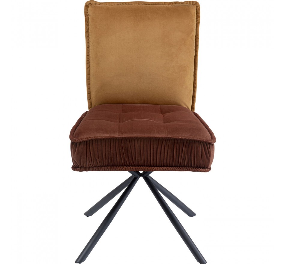 Chaise Chelsea marron Kare Design