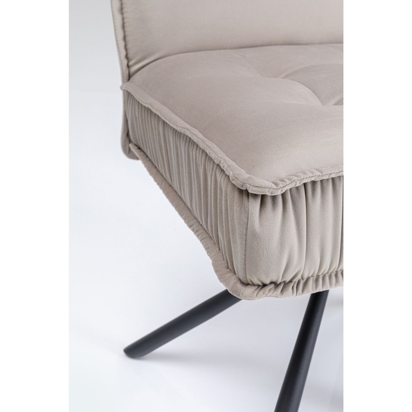 Chaise Chelsea gris Kare Design
