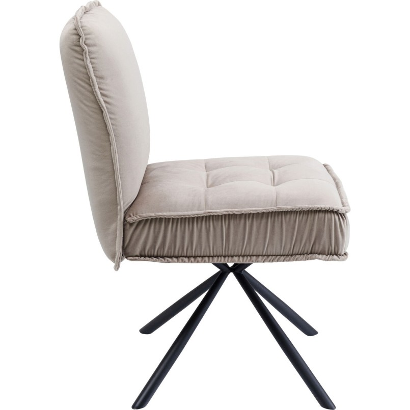 Chaise Chelsea gris Kare Design