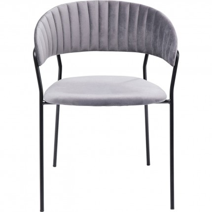 Chair with armrests Belle Grey Kare Design