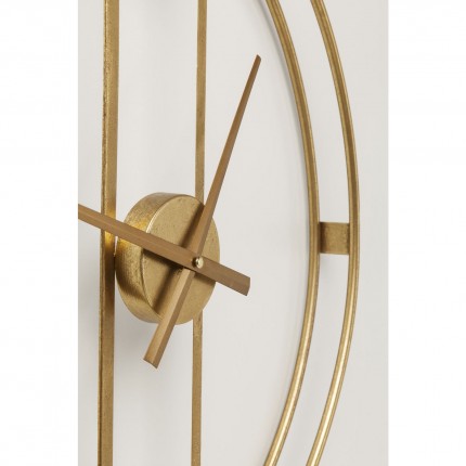 Wall Clock Clip Gold Kare Design