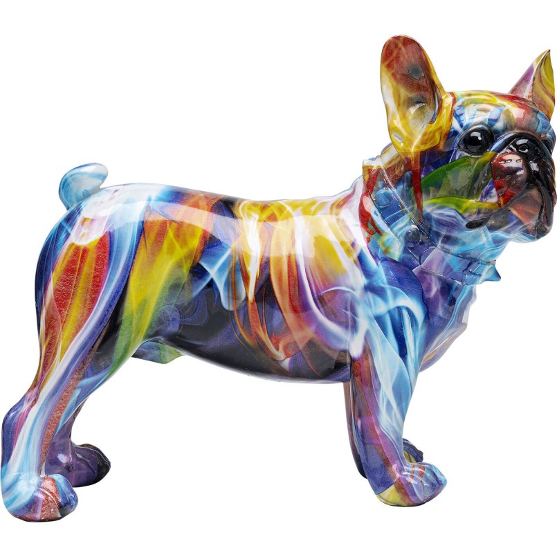 Déco Bulldog halo de couleurs Kare Design