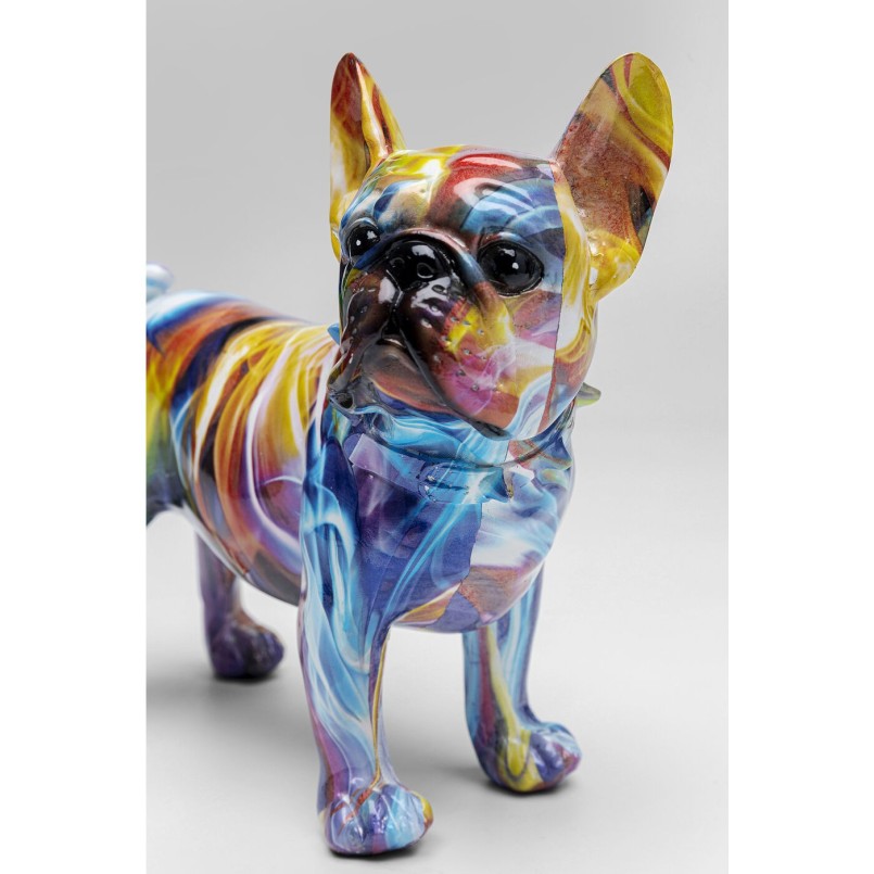 Déco Bulldog halo de couleurs Kare Design
