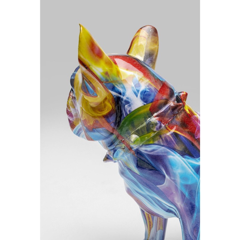 Déco Bulldog halo de couleurs Kare Design