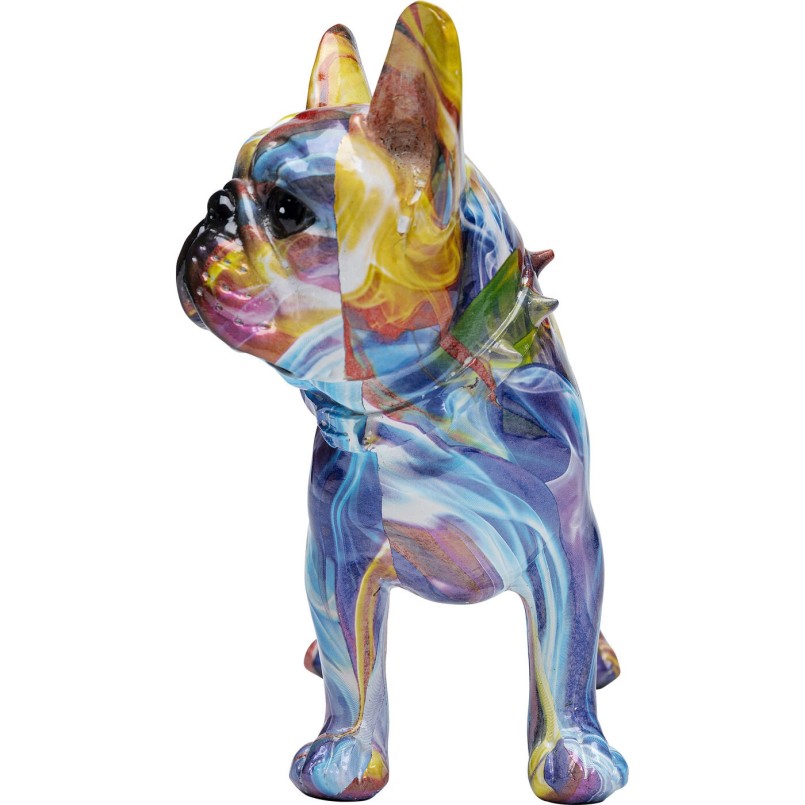 Déco Bulldog halo de couleurs Kare Design