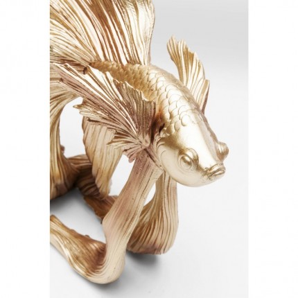 Deco Betta Fish Gold Kare Design