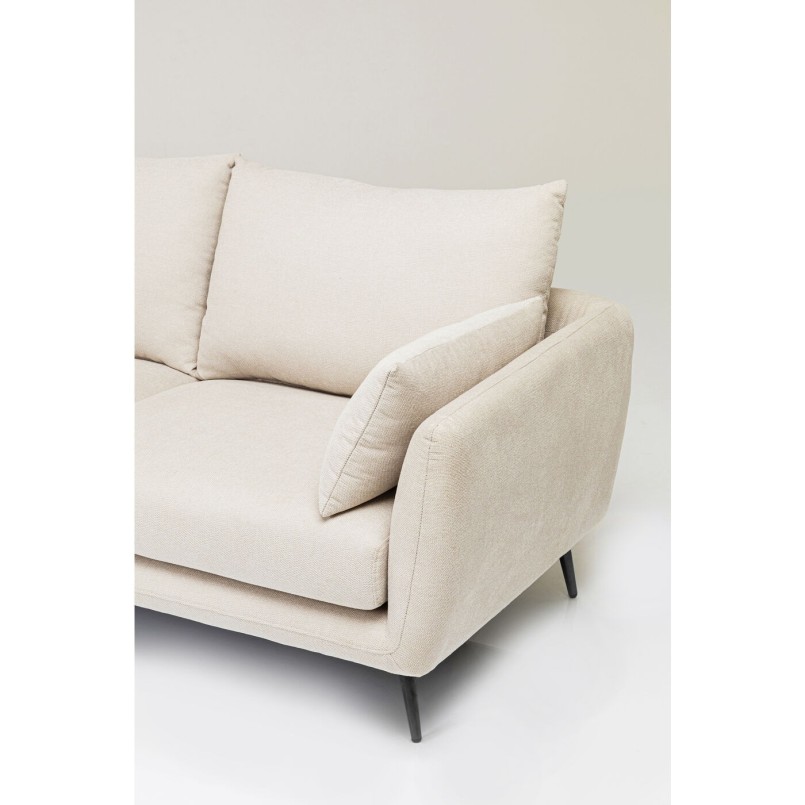 Canapé d angle Amalfi gauche crème 275cm