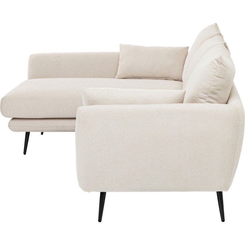 Canapé d angle Amalfi gauche crème 275cm