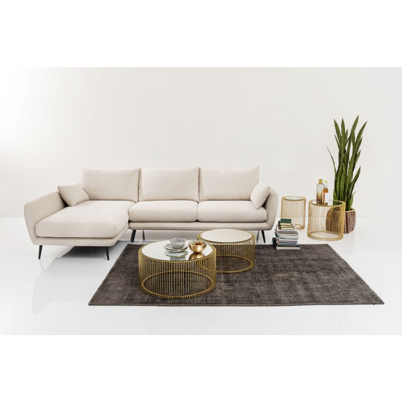 Canapé d angle Amalfi gauche crème 275cm