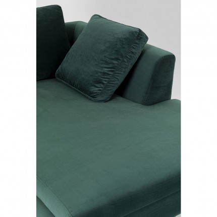 Corner Sofa Gianna Small Velvet Dark Green Right Kare Design